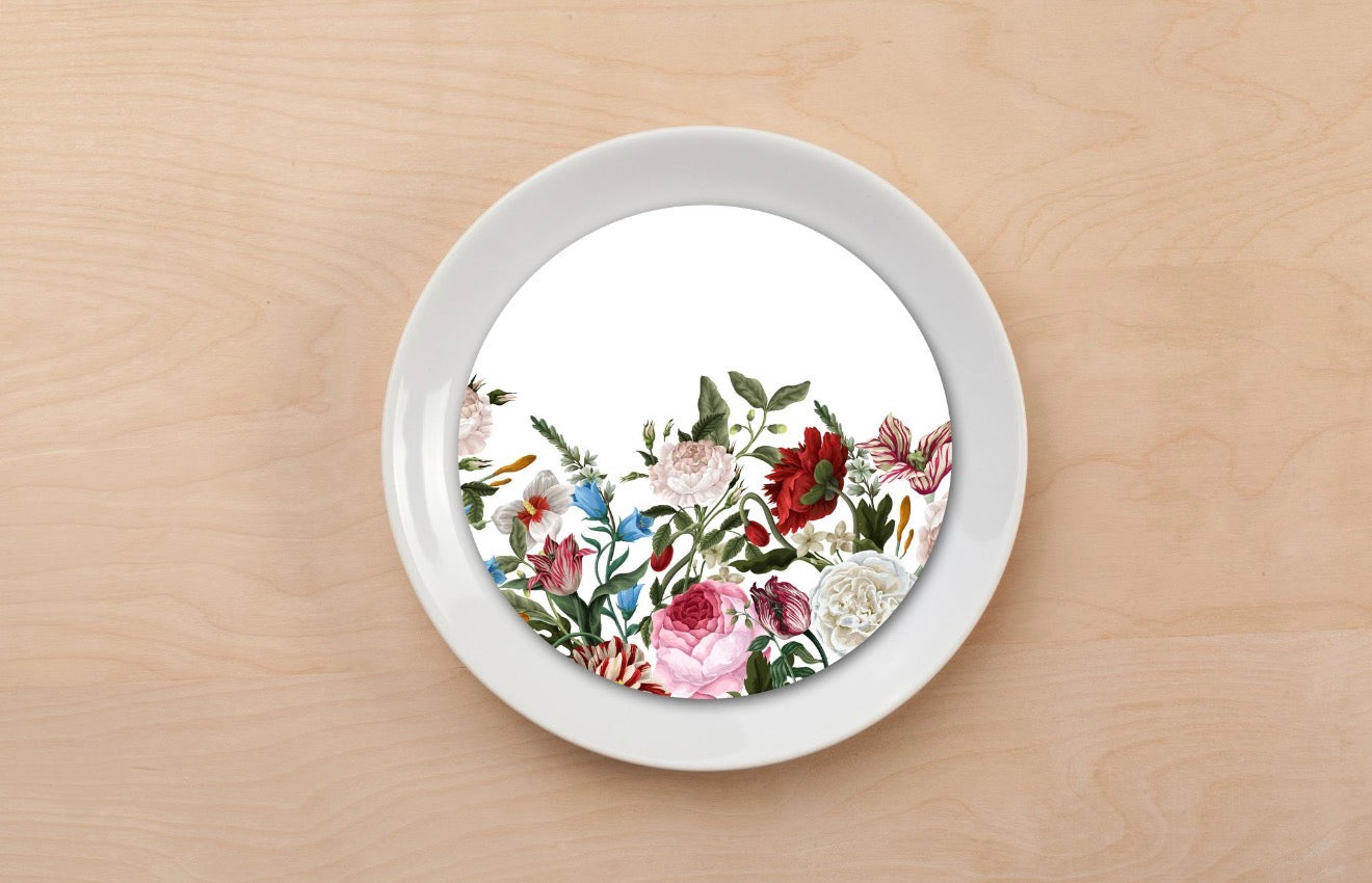 Rose Enchantment Plate Accent