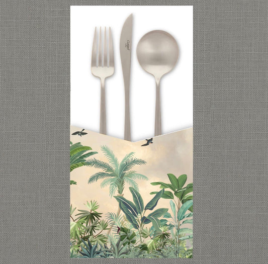 Jungle Wallpaper Cutlery Pouch