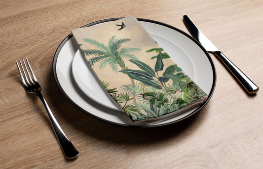 Jungle Wallpaper - Printed Guest Towel