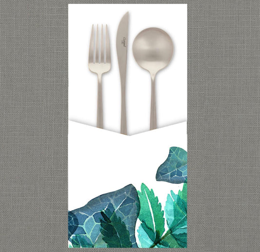 Translucent Leaves Cutlery Pouch