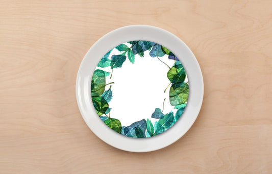 Translucent Leaves Plate Accent