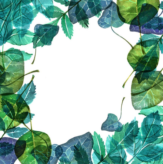 Translucent Leaves - Charger - (SQUARE)