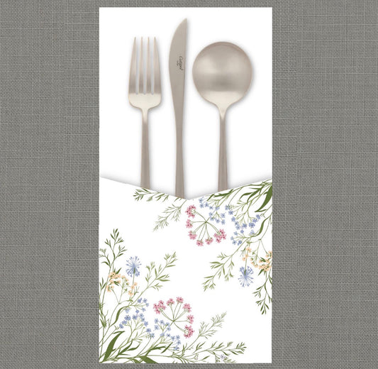 Delicate Wildflower Cutlery Pouch