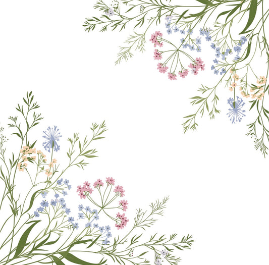 Delicate Wildflower - Charger - (SQUARE)