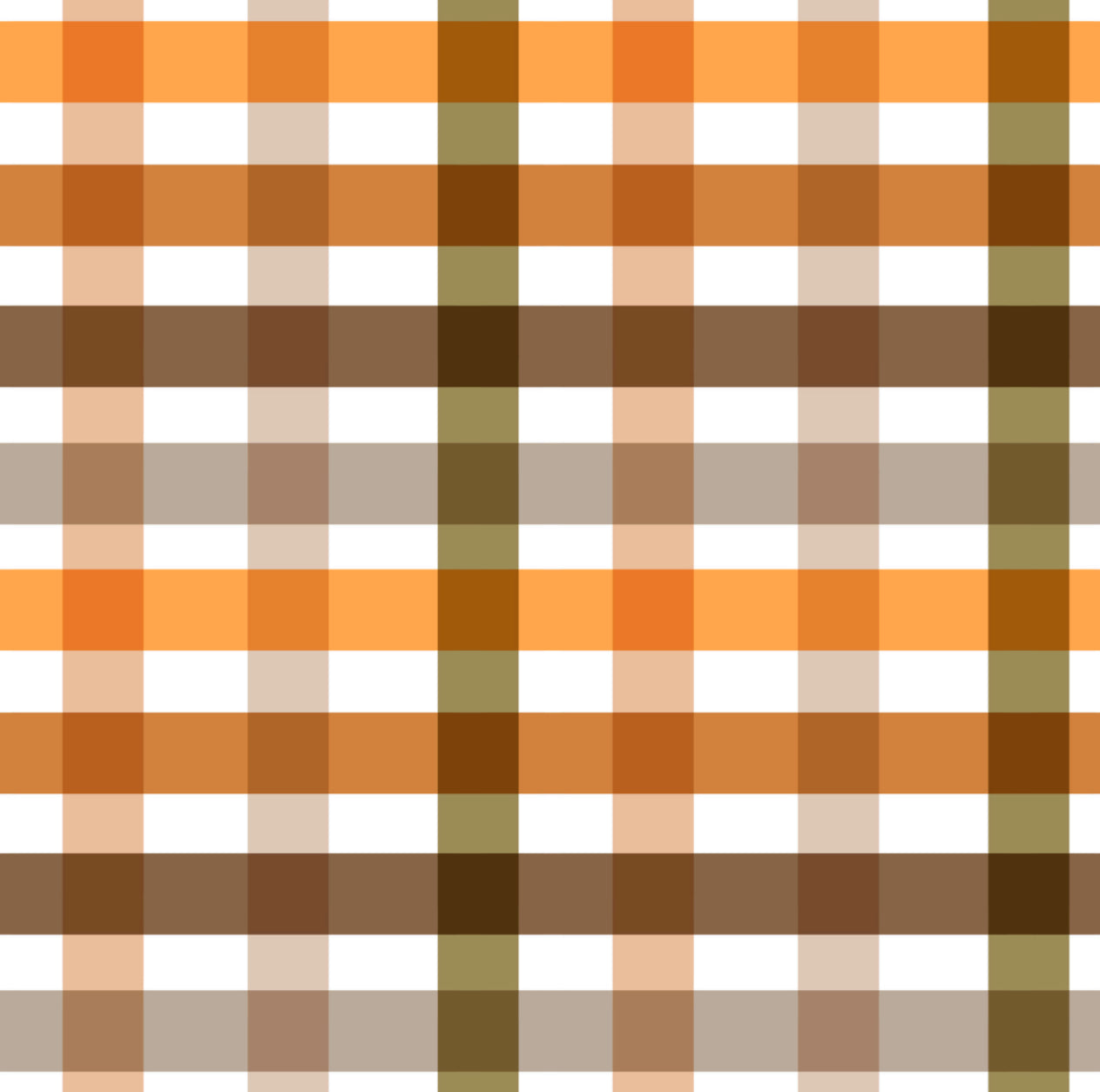 Autumn Gingham - Charger - (SQUARE)