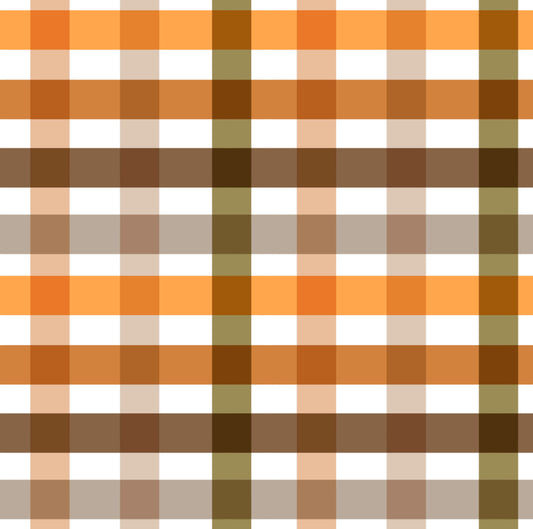 Autumn Gingham - Charger - (SQUARE)