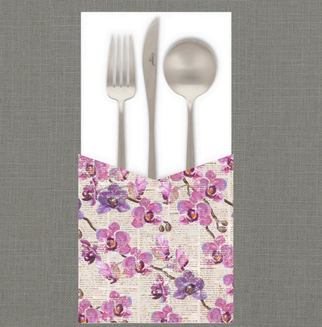 Rustic Orchid Cutlery Pouch