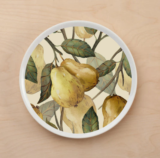 Neutral Pears Plate Accent