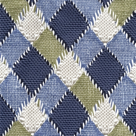 Green and Blue Plaid- Charger - (SQUARE)