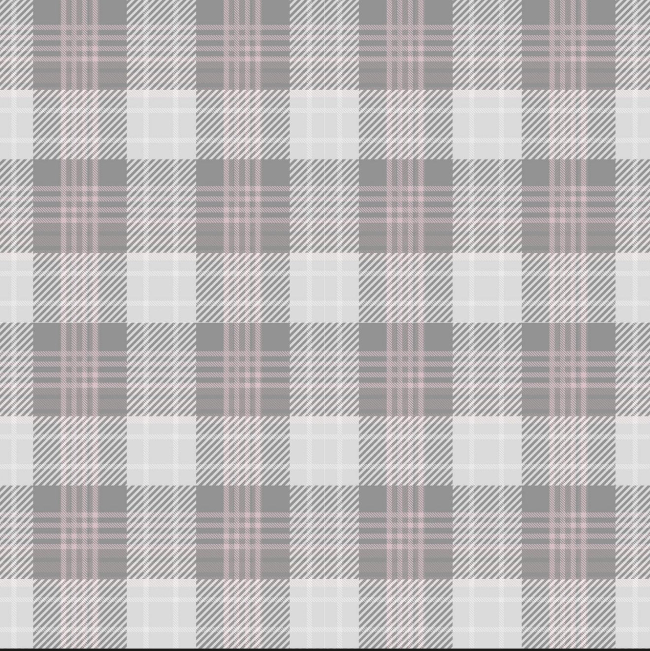 Neutral Pink Plaid Cocktail Napkin