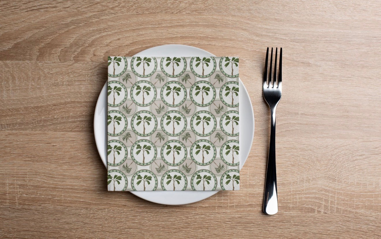 Desert Palm Cocktail Napkin