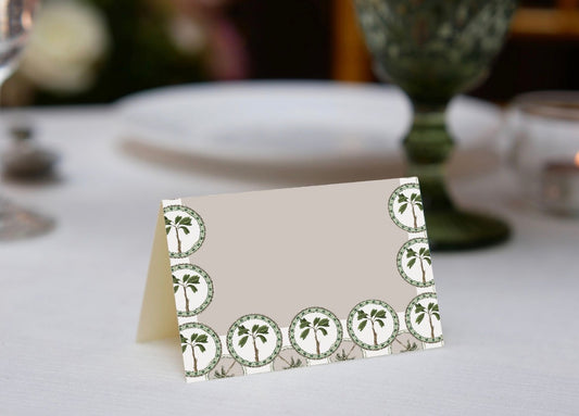 Desert Palm Place Cards