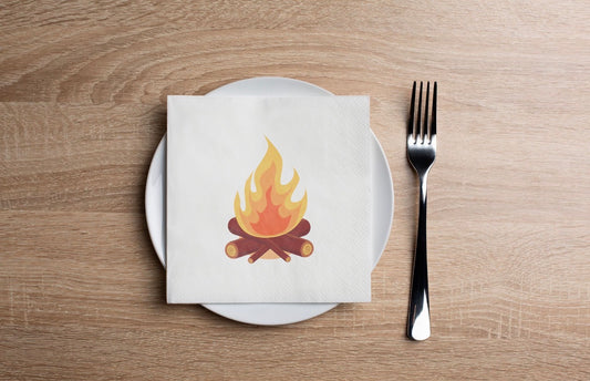 Lag BaOmer Bonfire Cocktail Napkin