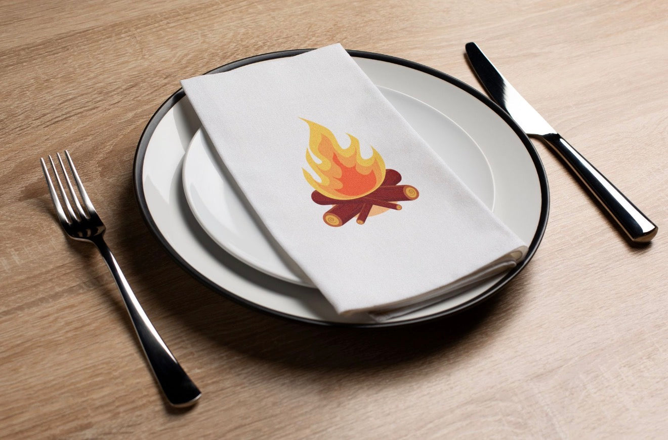 Lag BaOmer Bonfire - Printed Guest Towel