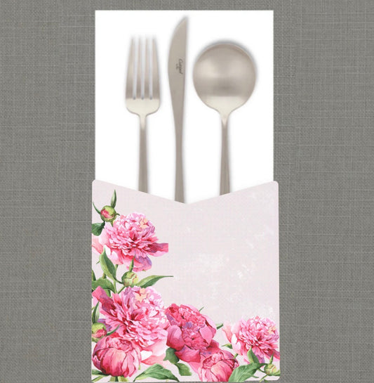 Peony Perfect Cutlery Pouch