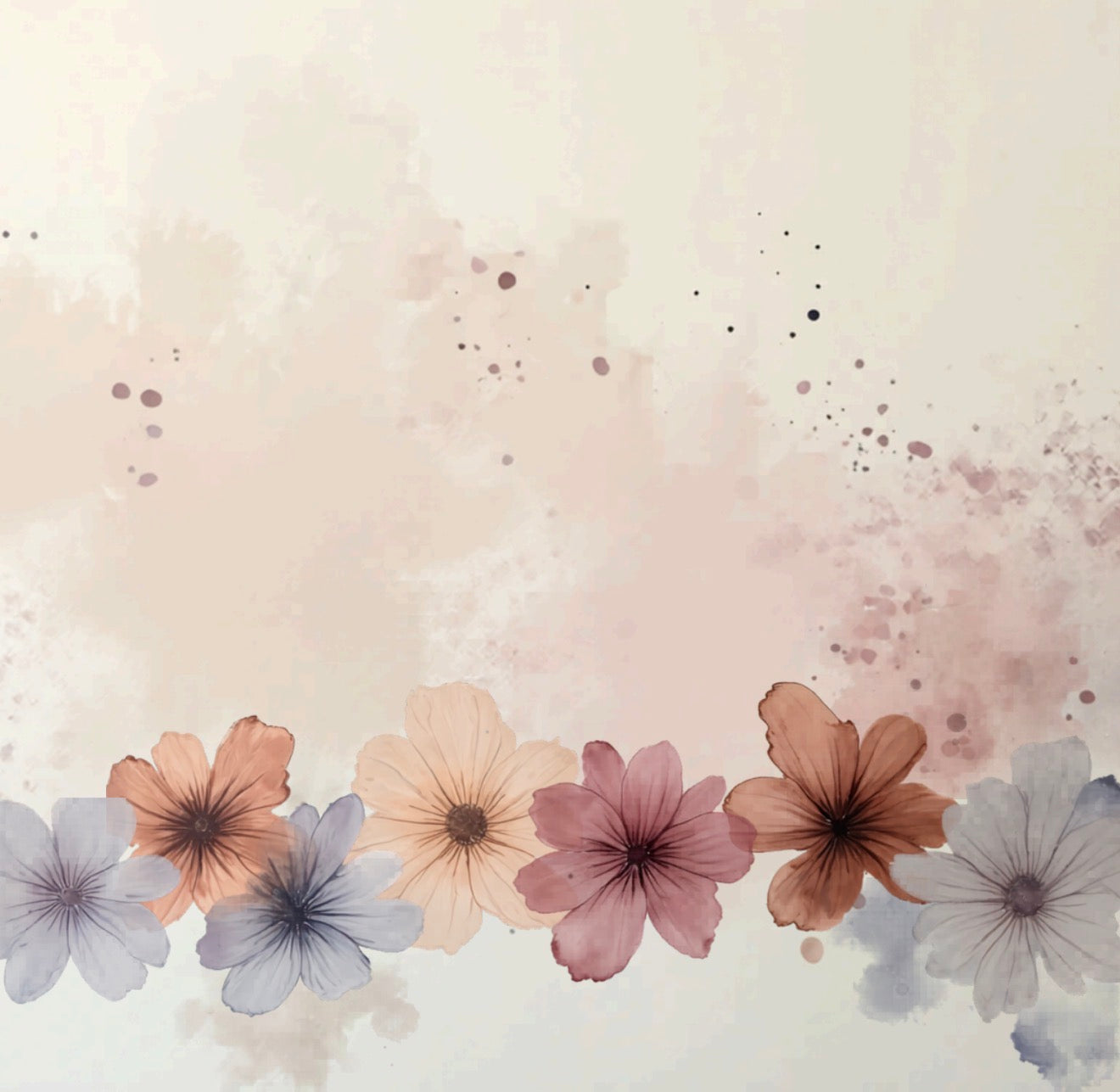 Delicate Blossoms Cocktail Napkin