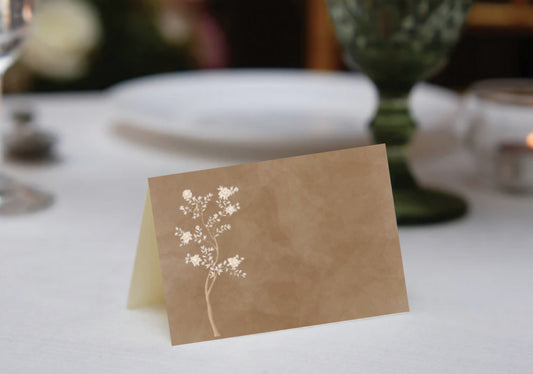 Neutral Forest Place Cards