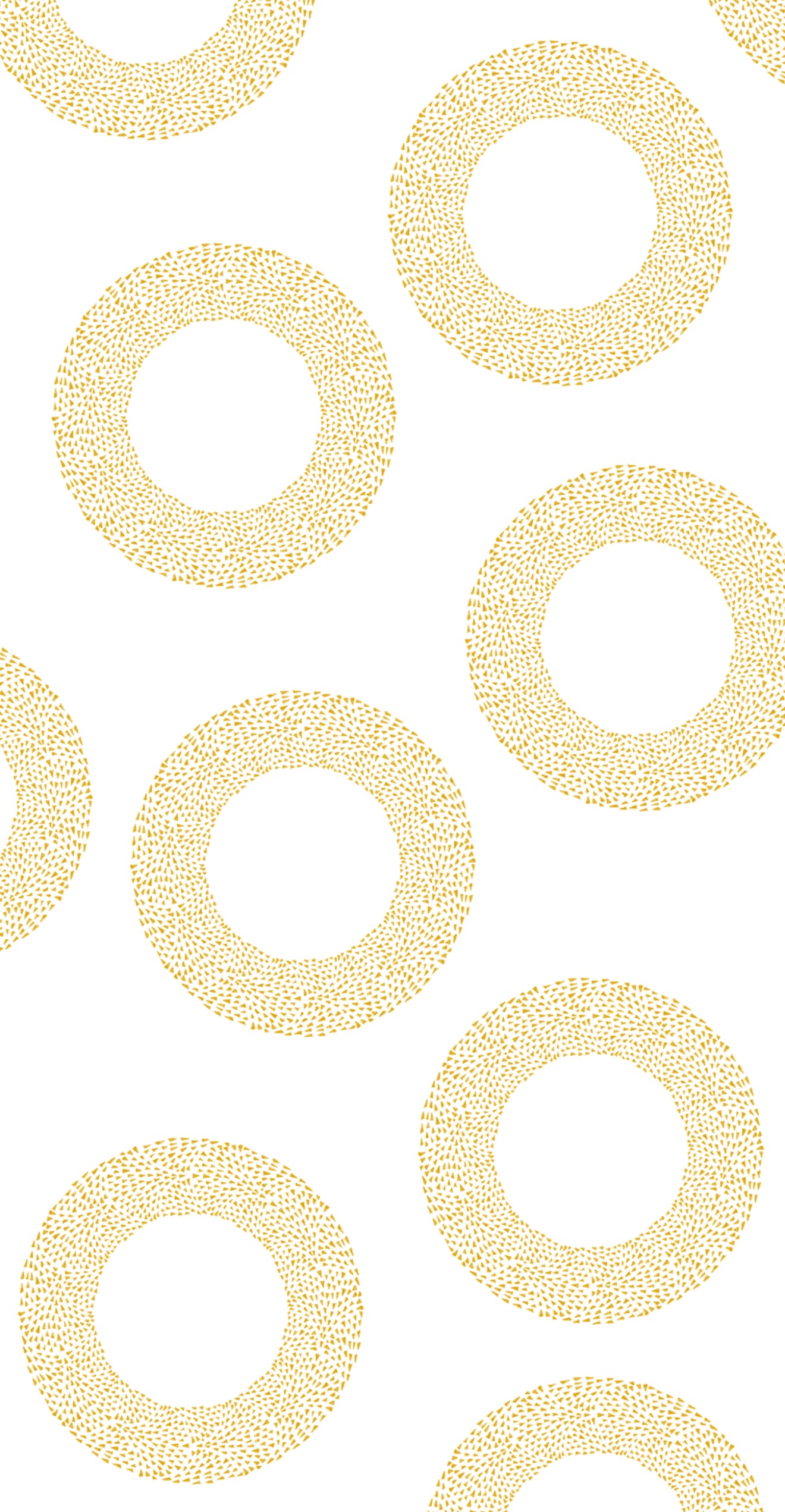 Ochre Geometric Wreath - Printed Guest Towel