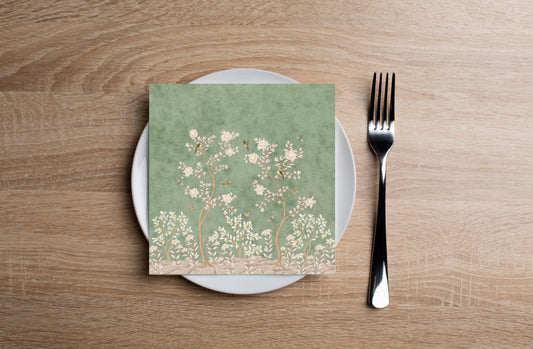 Sage Forest Cocktail Napkin