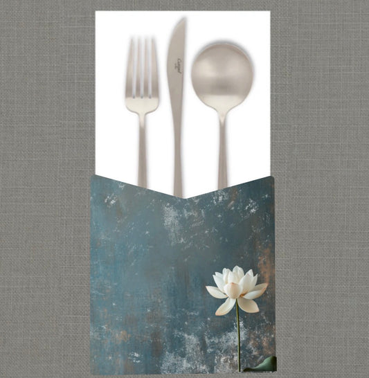 White Lotus Cutlery Pouch