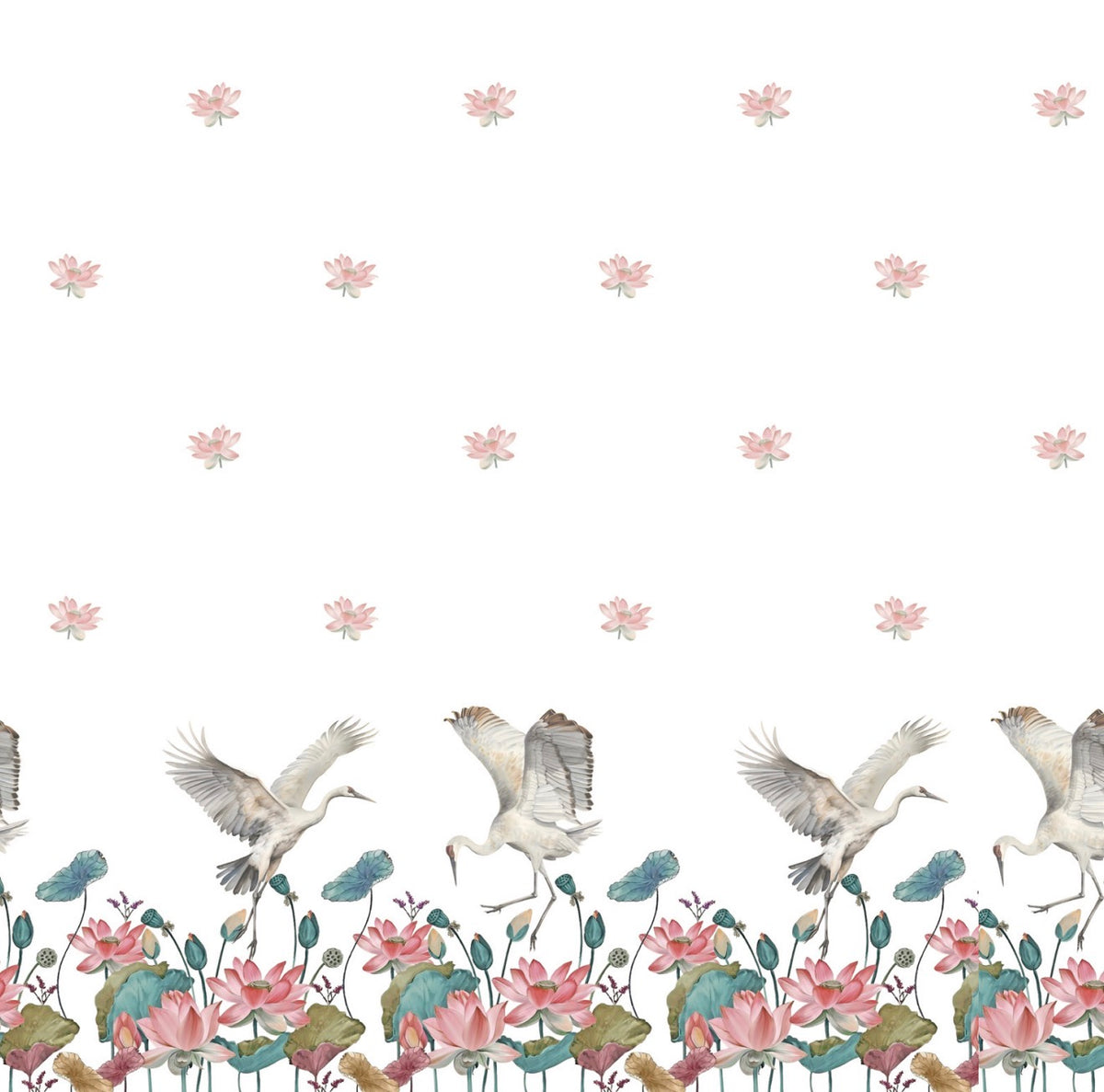 Lotus Bird Cocktail Napkin