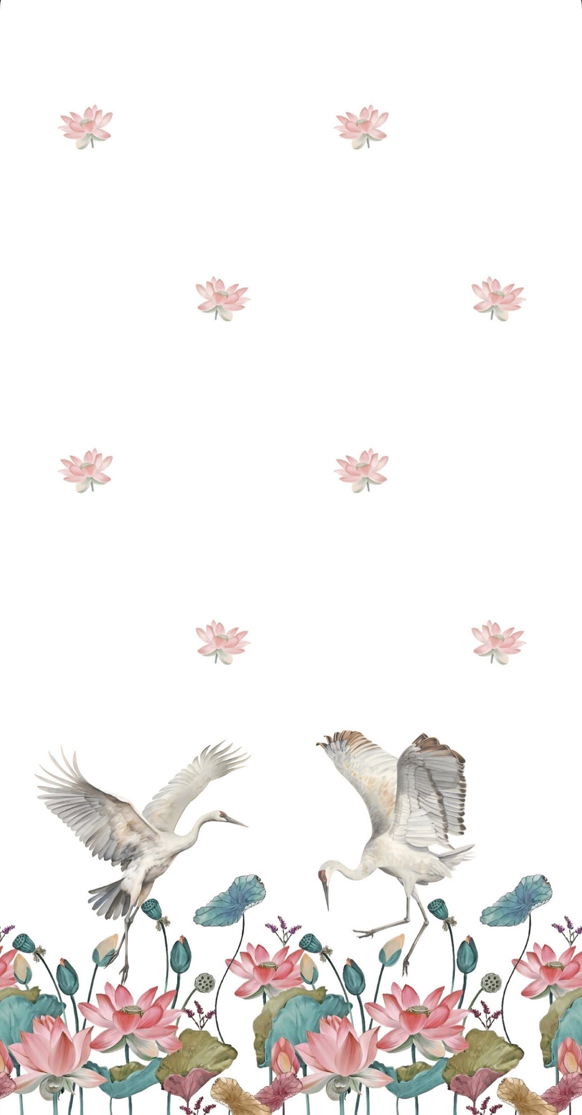 Lotus Bird - Printed Guest Towel