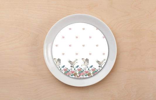 Lotus Bird Plate Accent