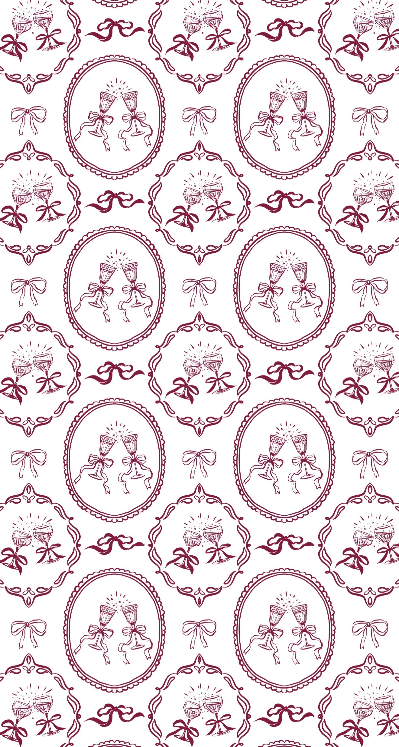 Klink Cameo Berry - Printed Guest Towel