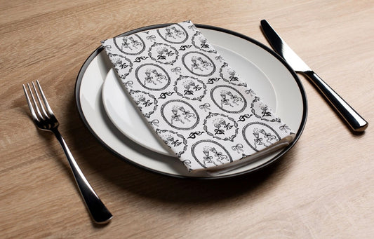 Klink Black - Printed Guest Towel