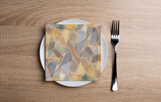 Amber Shard Cocktail Napkin