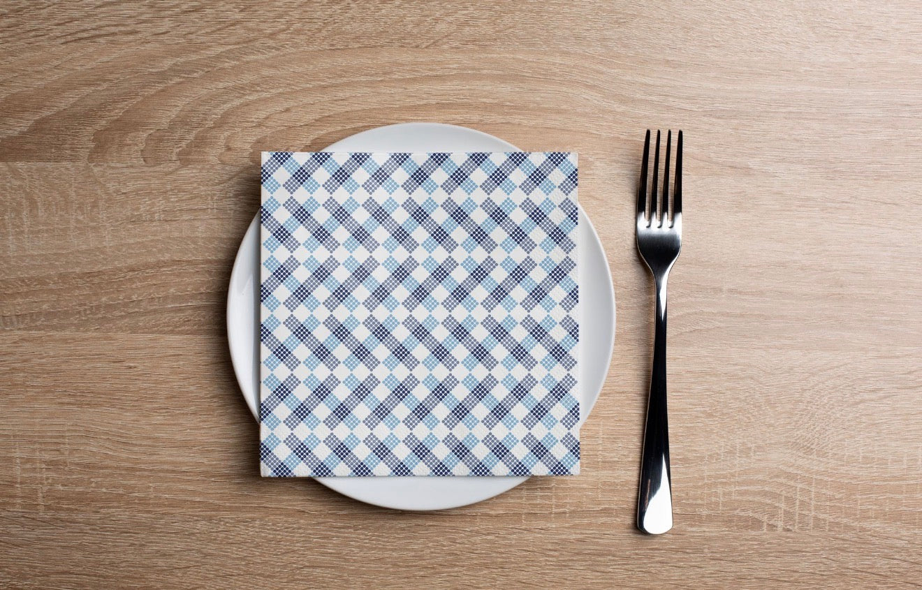 Criss Cross Cocktail Napkin