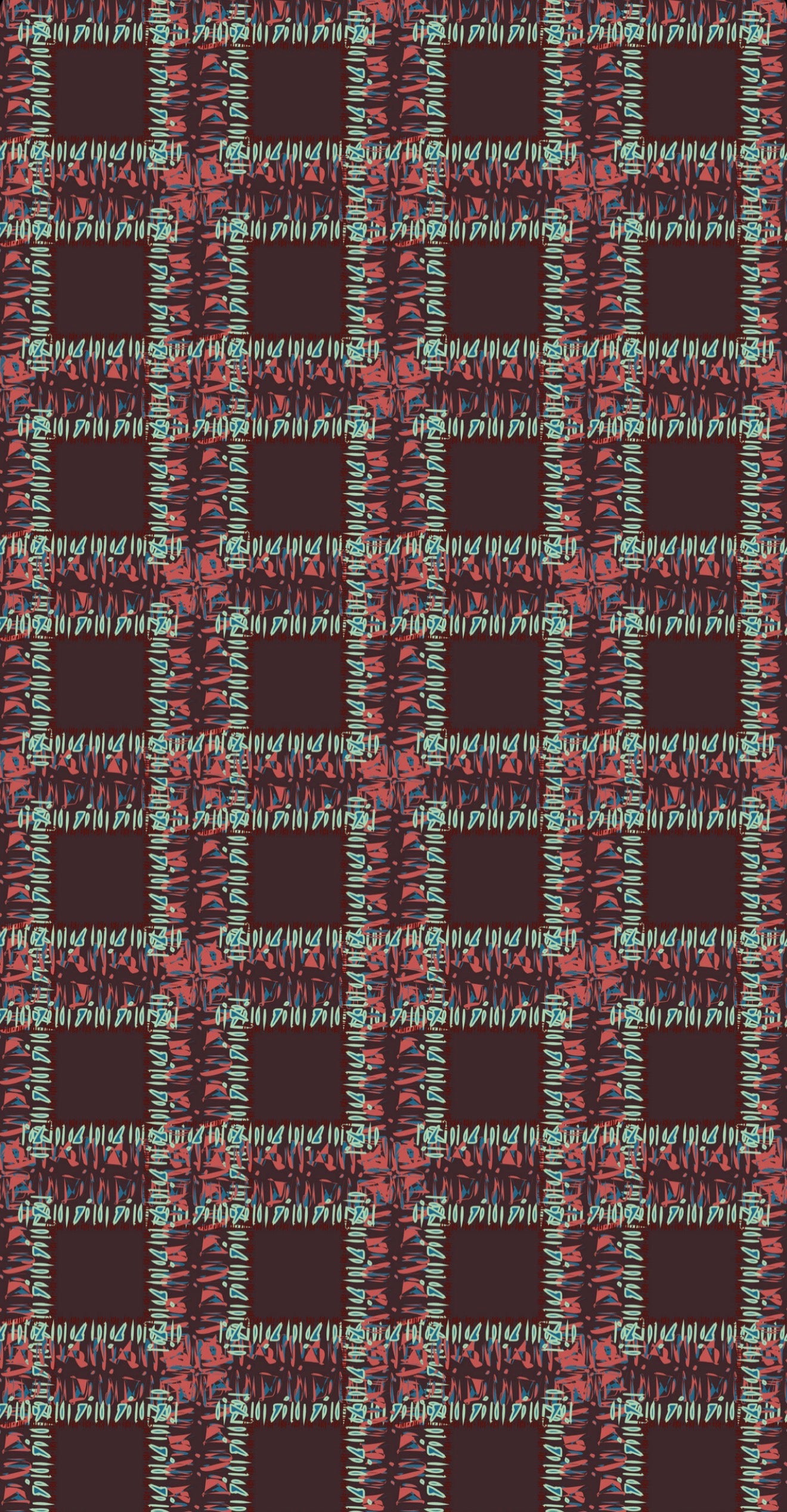 Fringe Plaid Burgundy - Printed Guest Towel