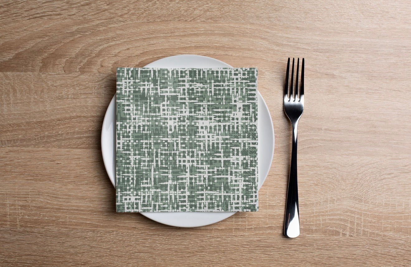 Moss Fabric Cocktail Napkin