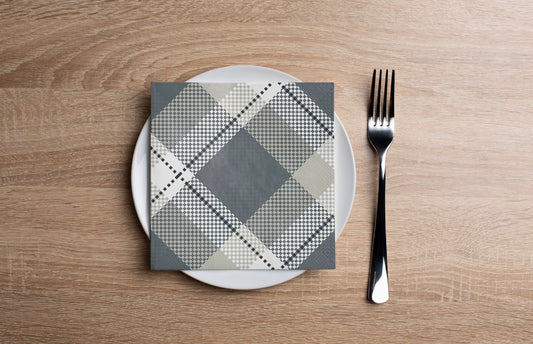 Scottish Plaid Cocktail Napkin