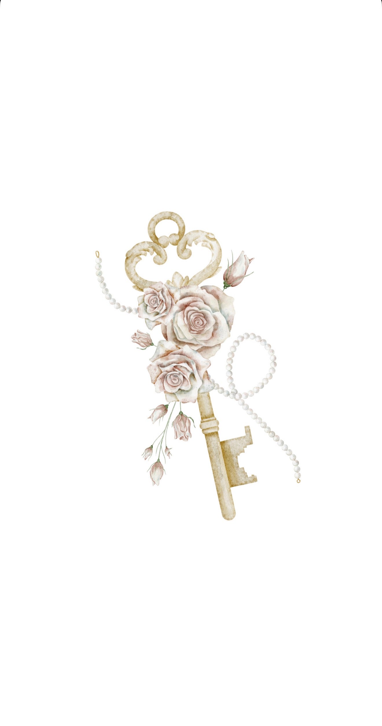 Vintage Key - Printed Guest Towel
