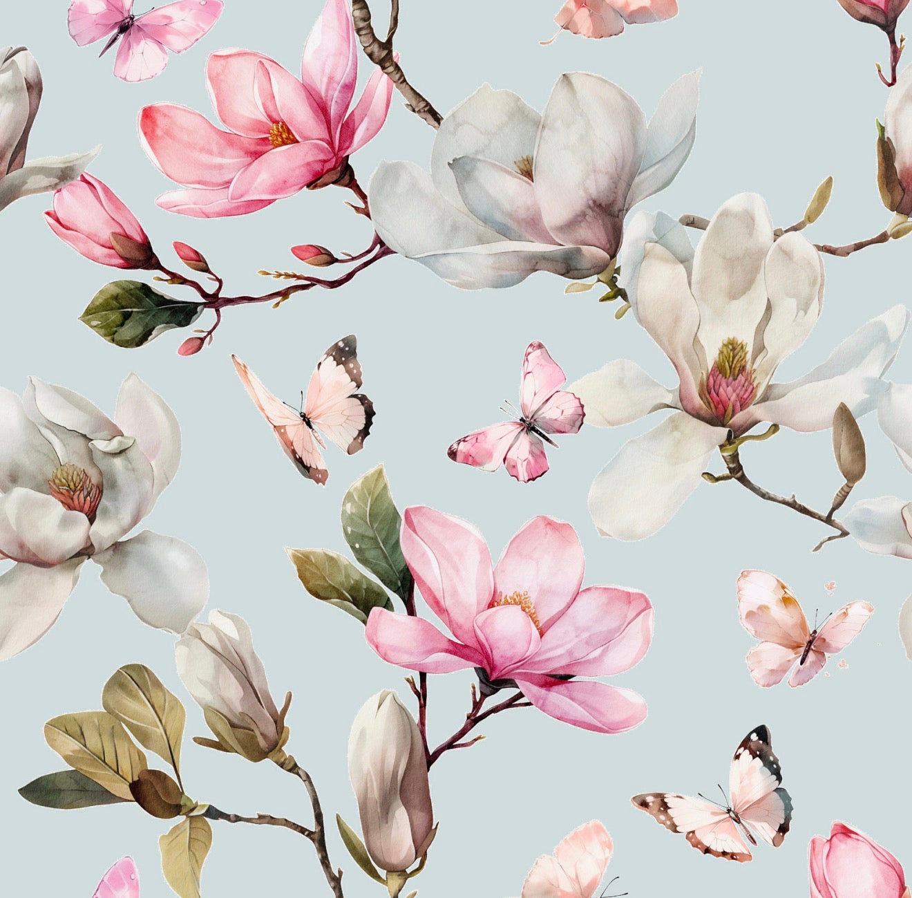 Botanical Watercolor Cocktail Napkin