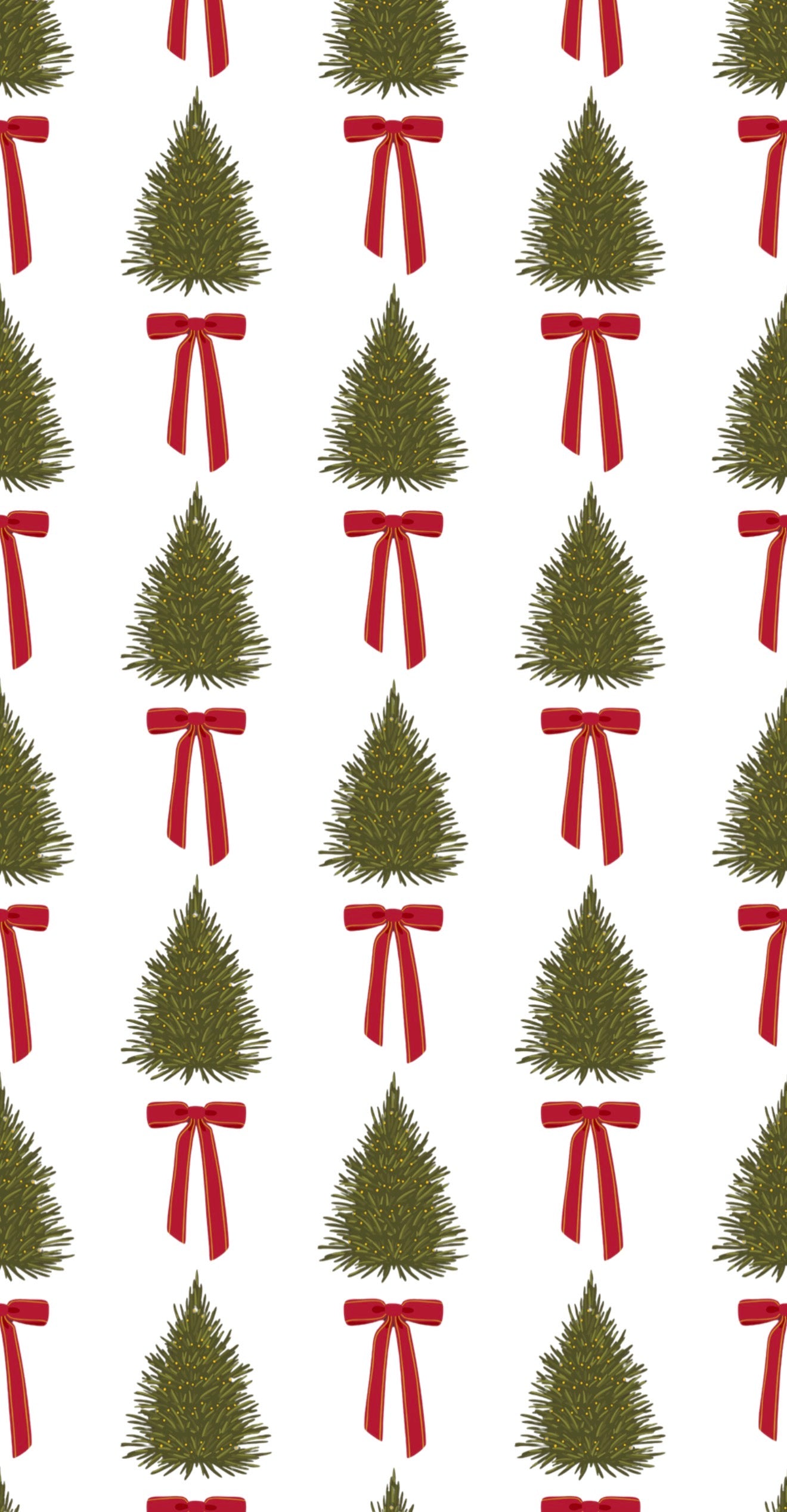 Festive Trees - Printed Guest Towel