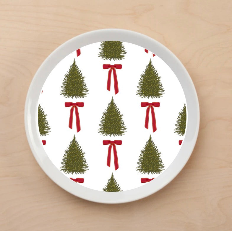 Festive Trees Plate Accent