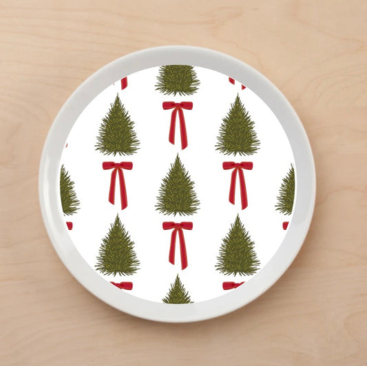 Festive Trees Plate Accent