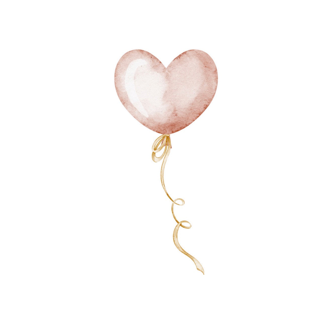 Heart Balloon Cocktail Napkin