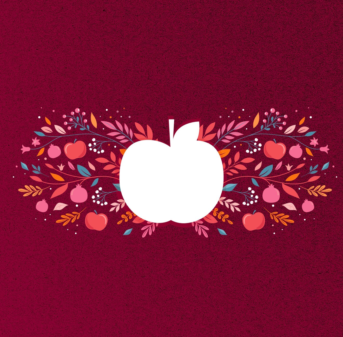 Cutout Apple Cocktail Napkin