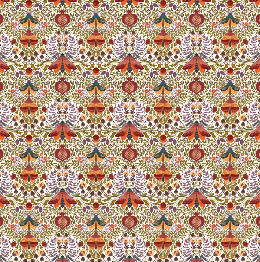 Vintage Pom Garden  - Charger - (SQUARE)