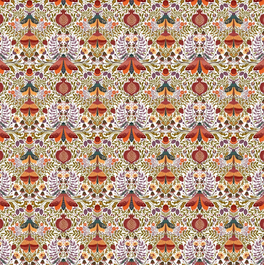 Vintage Pom Garden  - Charger - (SQUARE)