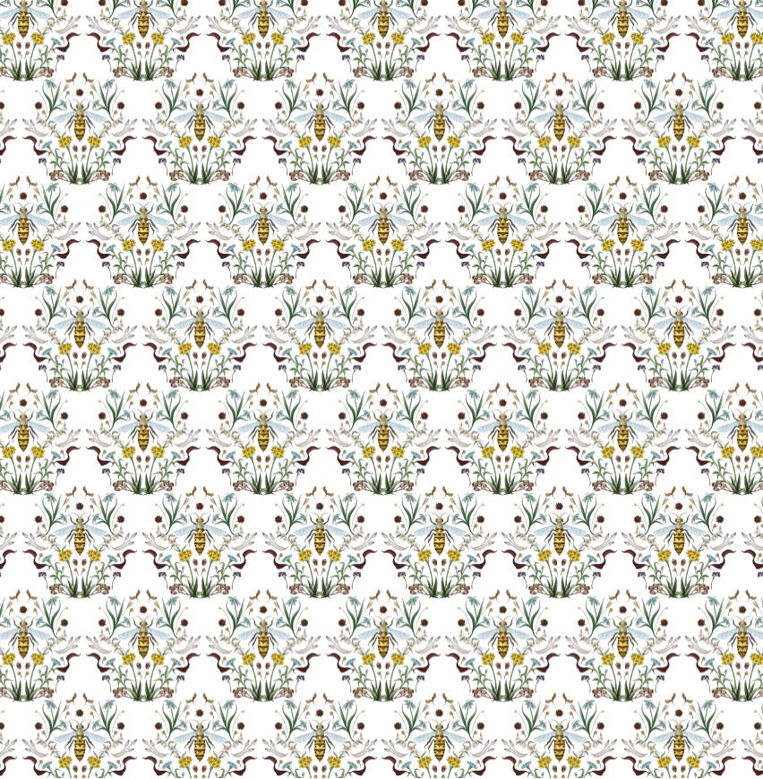 Bee Garden - Charger - (SQUARE)