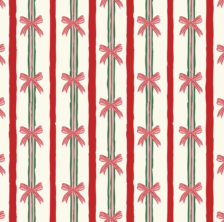 Christmas Ribbons - Charger - (SQUARE)