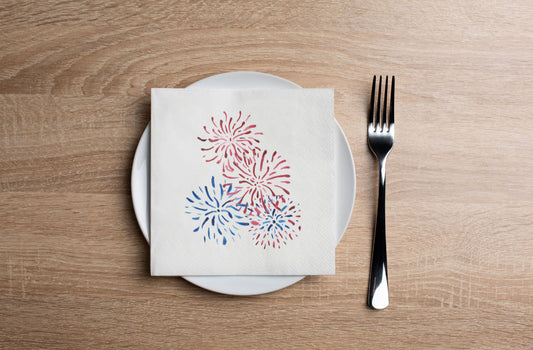 Fireworks Cocktail Napkin