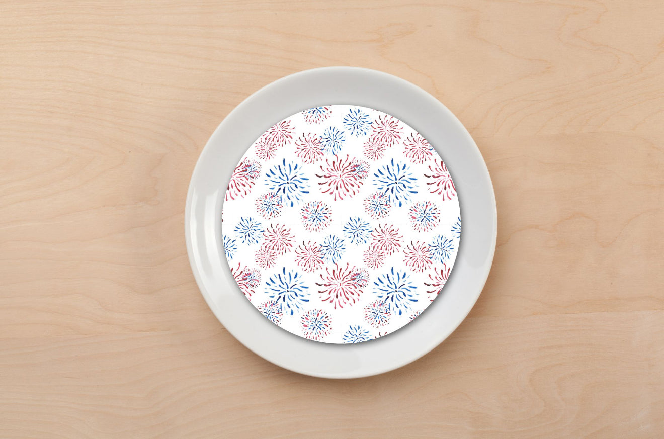 Fireworks Plate Accent