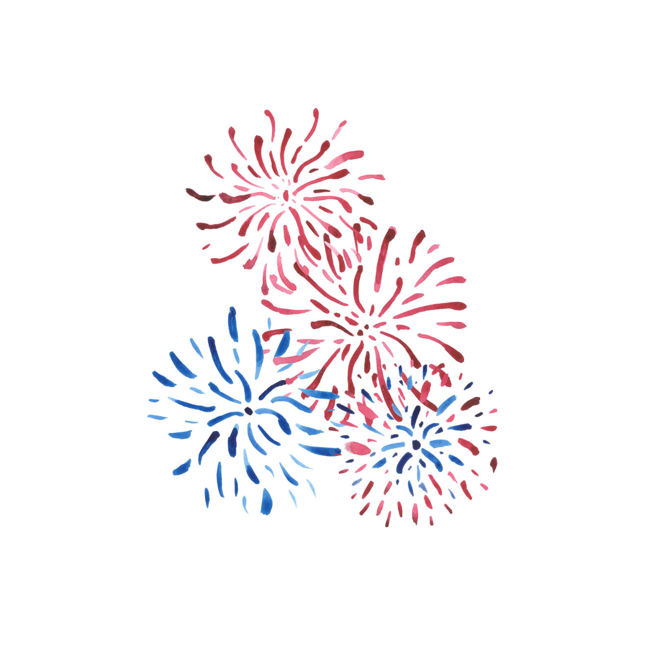 Fireworks Cocktail Napkin