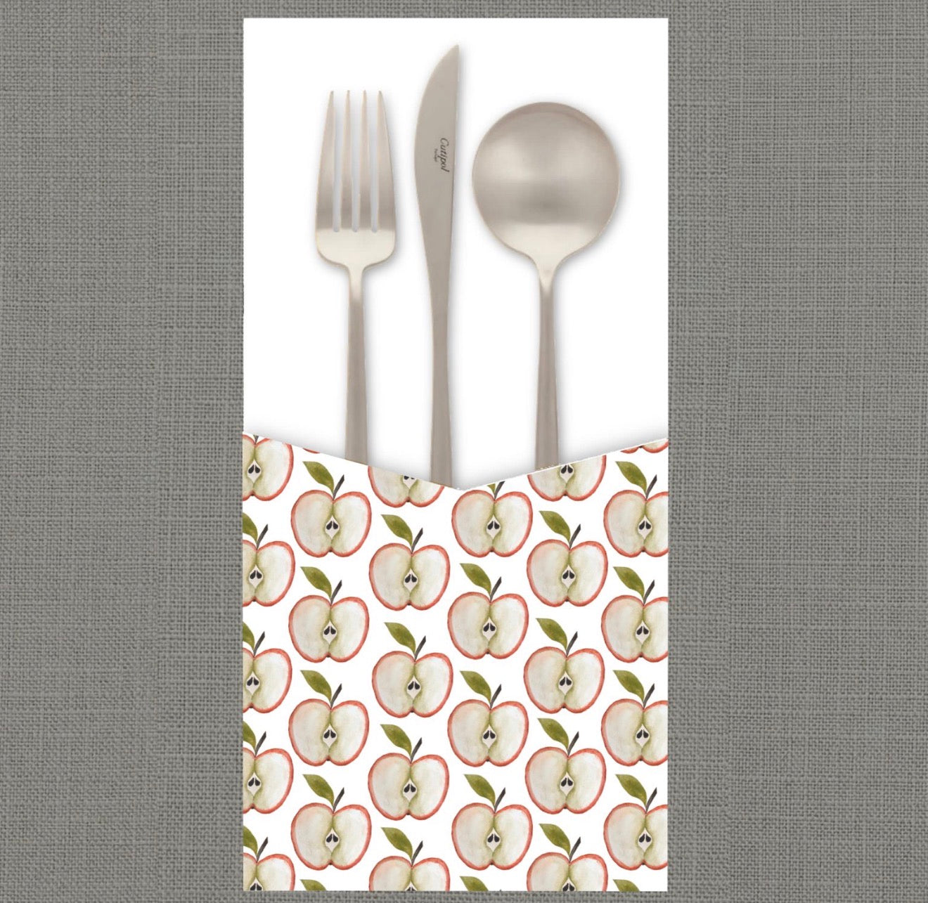 Apple Halves Cutlery Pouch