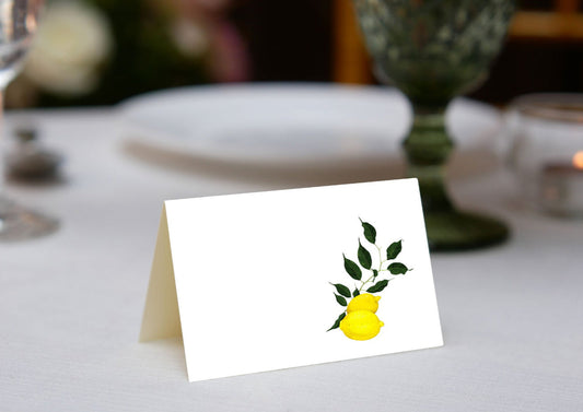 Lemon Leaves Place Cards